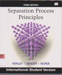 Separation Process Principles