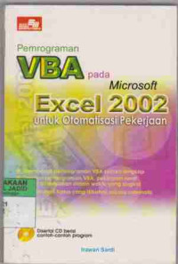 Pemrograman VBA pada Microsoft Excel 2002