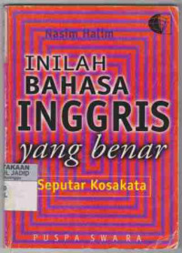 Inilah Bahasa Inggris yang benar