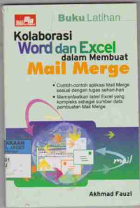 Buku Latihan Kolaborasi Word dan Excel dalam Membuat Mail Marge