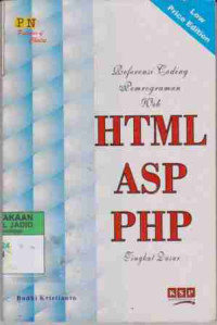 Referensi Loding Pemrograman WEB HTML ASP PHP Tingkat Dasar