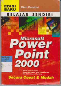 Belajar Sendiri Microsoft Power Point 2000