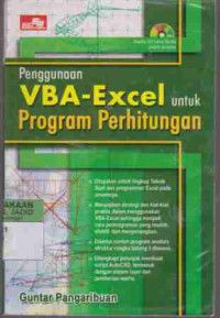 Penggunaan VBA-Excel untuk Program Penghitungan