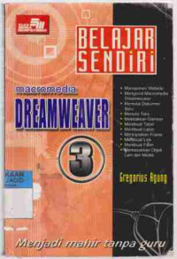 Belajar sendiri Macromedia Dreamwaver 3