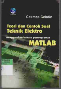 Teori dan Contoh Soal Teknik Elektro Menggunakan Bahasa MATLAB