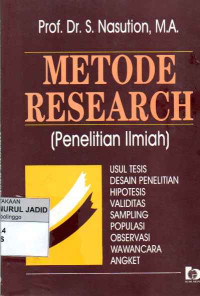 METODE RESEARCH Penelitian Ilmiah