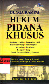 BUNGA RAMPAI HUKUM PIDANA KHUSUS