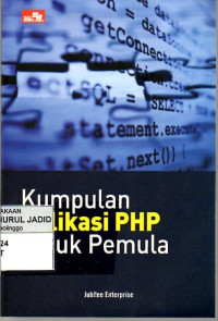 KUMPULAN APLIKASI PHP UNTUK PEMULA