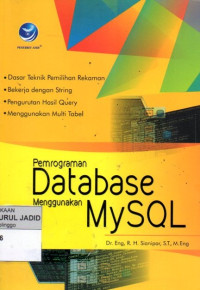 PEMROGRAMAN DATABASE MENGGUNAKAN MYSQL