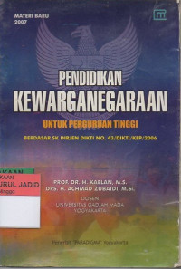 Pendidikan Kewarganegaraan untuk Perguruan Tinggi