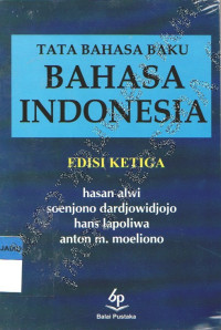 TATA BAHASA BAKU BAHASA INDONESIA EDISI KETIGA