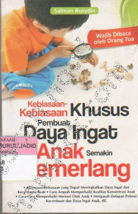 Image of KEBIASAAN KEBIASAAN KHUSUS PEMBUAT DAYA INGAT ANAK SEMAKIN CEMERLANG