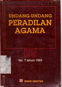 UNDANG-UNDANG PERADILAN AGAMA