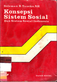 Konsepsi sistem sosial dan sistem sosial indonesia