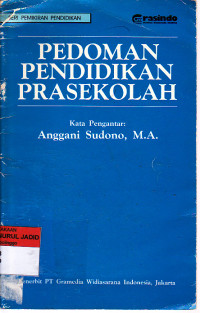 PEDOMAN PENDIDIKAN PRASEKOLAH