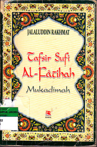 TAFSIR SUFI AL FATIHAH MUKADIMAH