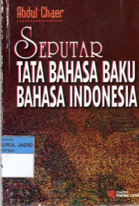 Seputar TATA BAHASA BAKU BAHASA INDONESIA