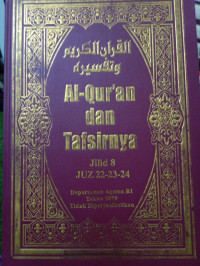 AL-QUR'AN DAN TAFSIRNYA JILID 8 (22-23-24)